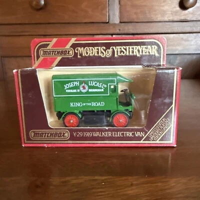 Matchbox Models Of Yesteryear Y-29 1919 Walker Electric Van 1984 NIB - Image 1 of 4