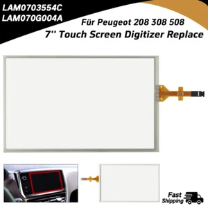 7" Touchscreen Digitizer Für Peugeot 208 2008 308 Citroen C3 C4 C5 LAM070G004A - Bild 1 von 7