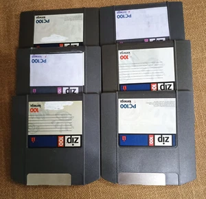 6 Stück Iomega ZIP 100 Medien - Bild 1 von 3