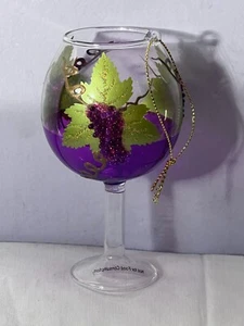 Weihnachtsschmuck Glas Weintrauben seitlich aufgebracht EX9852 - Bild 1 von 5
