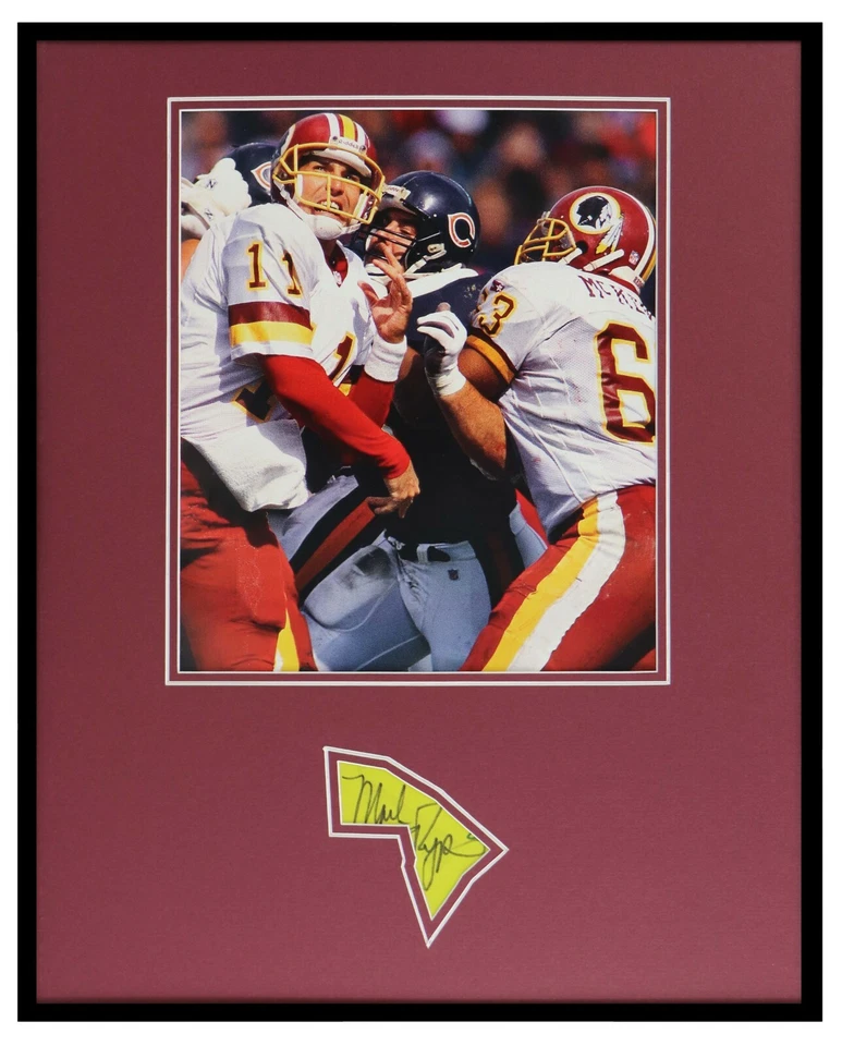 Exhibición de fotos firmada por Mark Rypien enmarcada 16x20 Washington Foto 1 de 2