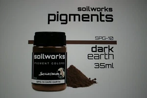 scale 75 SOIL WORKS PIGMENT COLOR DARK EARTH STOCK # SPG - 10 - Picture 1 of 1
