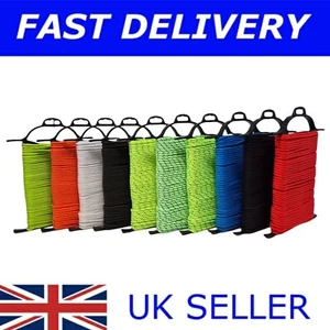🔥GUY LINE TENT ROPE CAMPING CARAVAN PARACORD ROPES CORD GUYLINE 10 15 25 METRE - Picture 1 of 35