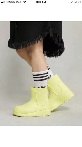 STIVALI RARI ADIDAS ORIGINALS ADIFOM SST DONNA IG2682 gialli taglia 6 5 nuovi