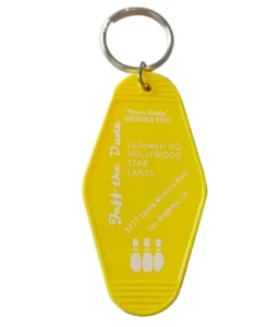 Big Lebowski Bowling Alley Dude Jeff Bridges Locker Key Ring Fob Keyring Keyfob - Picture 1 of 1