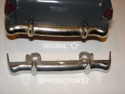 1955 PMC CHEVY REPRODUCTION CHROME REAR BUMPER FOR DEALER PROMOS! - Image 1 of 4