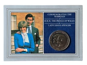 1981 ROYAL MINT BU CROWN LADY DIANA SPENCER & PRINCE CHARLES ROYAL WEDDING FINE - Picture 1 of 1
