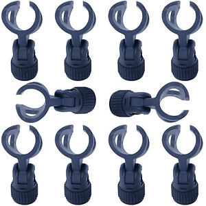 10PACK LOT small compact condenser size plastic mic microphone stand clip holder