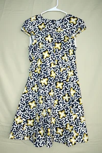 Max and Co Fit and Flare Dress Womens Size 4 Midi Short Sleeve Floral Pattern - Picture 1 of 8