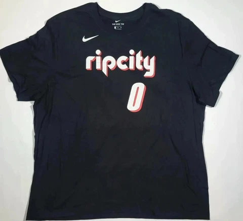 Nike Rip City Portland Trailblazers Lillard T Shirt Size 3XL XXXL Basketball Cover
