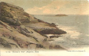 Early 1900s postcard, Normans Woe,Magnolia Massachusetts - Picture 1 of 2