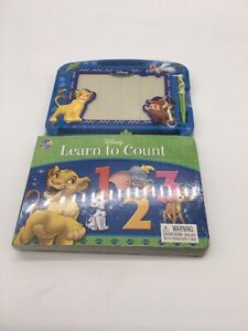 Disney Learn To Count Book And Magnetic Board With Pen New Sealed