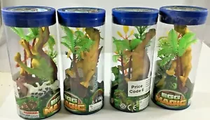 Lotto di mini figure animali preistoriche Dinasour e verde tubo o 4 - Foto 1 di 3