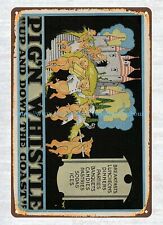 Cottage Farm wall hangings 1930 Pig'n Whistle Restaurant metal tin sign