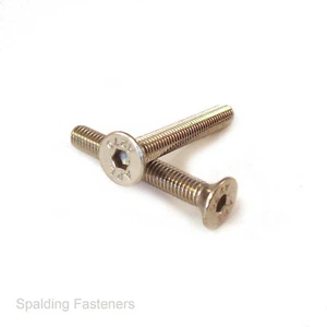M10 10mm COUNTERSUNK SCREWS A4 MARINE STAINLESS STEEL ALLEN KEY SOCKET BOLTS - Picture 1 of 1