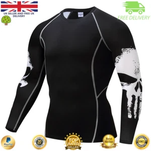 Top de compresión para hombre gimnasio crossfit MMA cráneo ciclismo muscular castigador alta calidad - Imagen 1 de 3