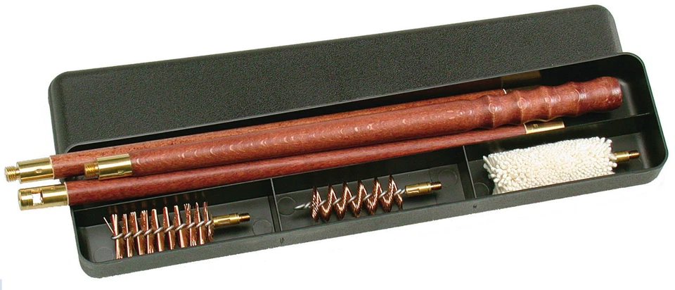 KIT LIMPIEZA ESCOPETA VARILLA METAL MADERA 12g 410g calibre pistola