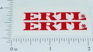 Pair Ertl International Fleetstar Red Logo Stickers ET-018R - Picture 1 of 1