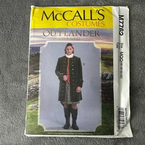 McCalls M7762 Outlander Mens Coat Sewing Pattern Sz 46-52 Historical Costume - Picture 1 of 5