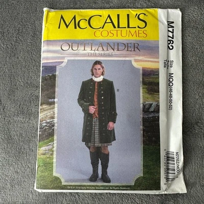 McCalls M7762 Outlander Mens Coat Sewing Pattern Sz 46-52 Historical Costume - Image 1 of 4