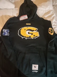 Felpa con cappuccio GREEN BAY PACKERS Mitchell & Ness LIL WAYNE Limited verde pino fuso 2XL🏈 - Foto 1 di 15