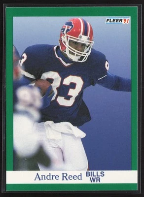 1991 Fleer Andre Reed #8 Buffalo Bills - Image 1 of 2