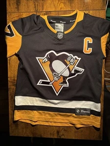 NHL Fanatics Pittsburgh Penguins Sidney Crosby Jersey #87 Youth Small Boys - Picture 1 of 20
