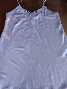 Dentelle Sz.L Light Peach Nightgown w/ Floral Front Lace - Picture 1 of 7