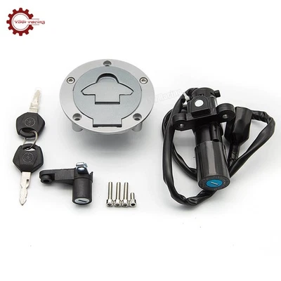 For Yamaha YZF R25 R3 2015-19 4 Plugs Ignition Switch Fuel Gas Cap Seat Lock Key Foto 1 de 4