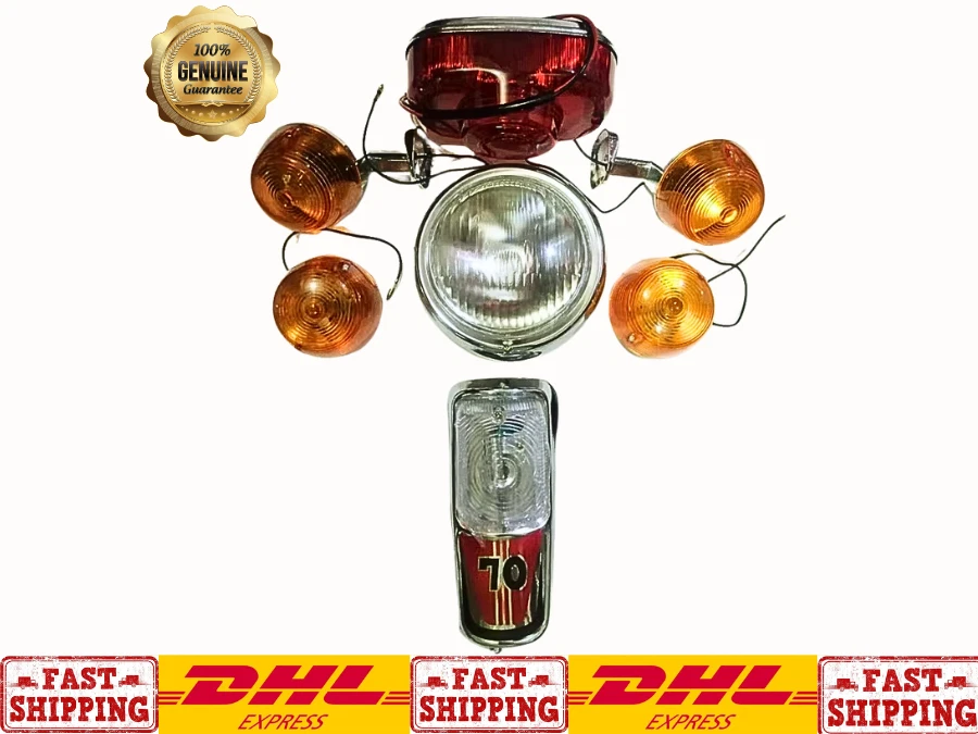 Juego de faros, luces traseras, luces de señalización Honda C70 Cub C50 C65 C90 Foto 1 de 4