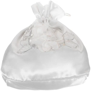 Flower Decorated Dolly Bag Wedding Dolly Bag Bridesmaid Dolly Bag Bridal Dolly - Picture 1 of 12