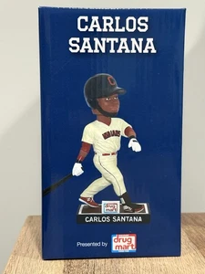 Carlos Santana 2015 Cleveland Indians Bobblehead SGA NUEVO EN CAJA Drug Mart Promo MLB - Imagen 1 de 2