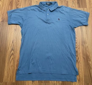 Polo Ralph Lauren Polo Shirt Mens Extra Large Vintage Made USA Pima Soft Knit - Picture 1 of 10