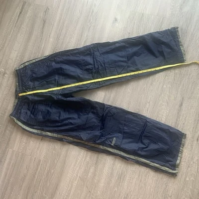 Pantalones de Colección Spalding Para Hombres Azul Forrado Cortavientos Pista Sudor Y2K 90 Talla L Cremallera al Tobillo Foto 1 de 4