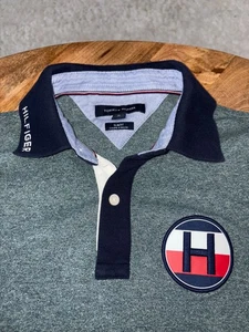 TOMMY HILFIGER slim Fit Polo Shirt big logo - Picture 1 of 7