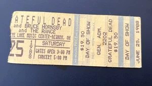 Grateful Dead Concert Ticket Stub 1988 Newark Ohio - Picture 1 of 2