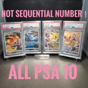 PSA 10 Eevee Vaporeon Flareon Jolteon CHR VMAX Climax not seq set Japan Pokemon - Picture 1 of 24