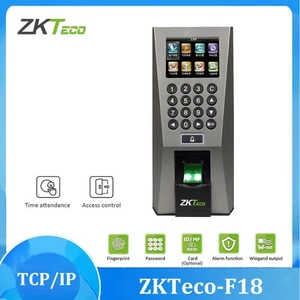 ZKTeco F18 Biometric Fingerprint Time Attendance&Door Access Control ID/IC/WiFi - Picture 1 of 19