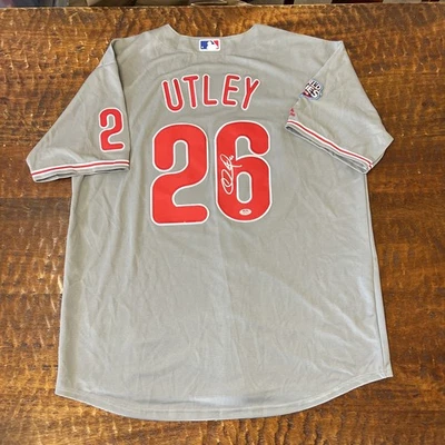 Chase Utley Signed Philadelphia Phillies Jersey PSA DNA Autographed - Image 1 of 4