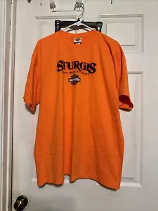 Harley Davison Sturgis Nuova Con Etichette Taglia Xl Arancione - Foto 1 di 7