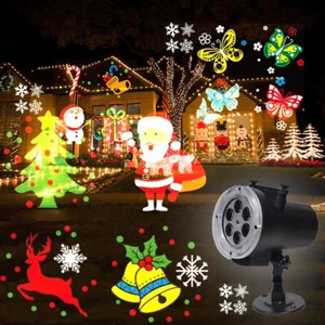 Proyector láser de Navidad LED RGB para exteriores juegos de luz varios dibuj... - Imagen 1 de 11