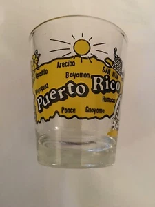 PUERTO RICO ISLAND SOUVENIR 3" SCHNAPSGLAS - Bild 1 von 2