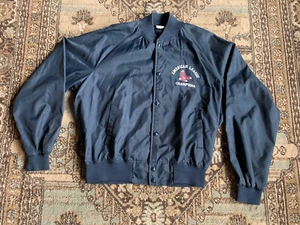 Vtg 80’s Boston Red Sox American League Champs Satin Chalk-Line Jacket MLB Large - Picture 1 of 9