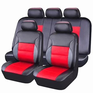 PU Leather Car Seat Covers Full-surround Cushion Protector for 5-Seats Auto SUV - Picture 1 of 8