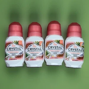 4 Crystal Mineral-Enriched Deodorant Roll-On, Coconut & Vanilla, 2.25 fl oz - Picture 1 of 2