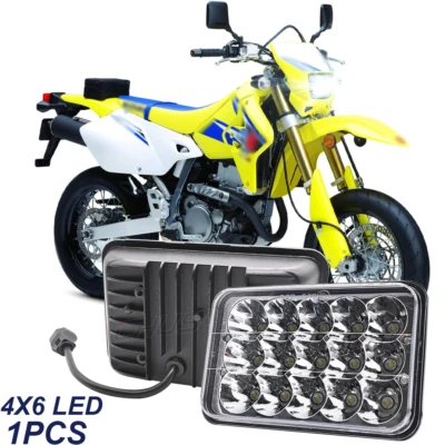 Para Para Suzuki DRZ400SM DRZ400S DRZ250 4x6" Motocicleta LED Faro DOT Hi/Lo Foto 1 de 4