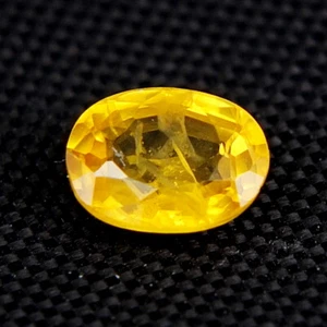 Shola Genuine 1.02 Ct Natural Yellow Sapphire Only Heated from Thailand - Picture 1 of 2