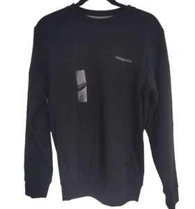 Patagonia Fitz Roy Icon Uprisal Crew Sweatshirt schwarz Tinte Herren Größen $ 80 neu mit Etikett - Bild 1 von 7