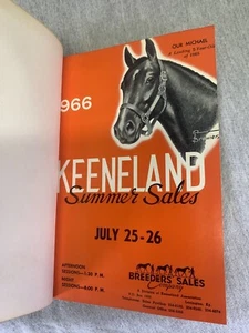 breeders sales company 1966 Summer Sale Keeneland thoroughbred with sale price - Foto 1 di 18