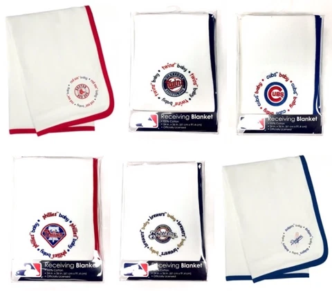 Team Licensed Baby Receiving Blanket - Choose Your Team - New Sealed Cover